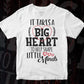 It Takes A Big Heart To Help Shape Little Minds Teacher Editable T shirt Design In Ai Png Svg Cutting Printable Files