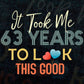 It Took Me 63 Years To Look This Good 63rd Birthday Editable Vector T shirt Design in Ai Png Svg Files.