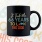 It Took Me 66 Years To Look This Good 66th Birthday Editable Vector T shirt Design in Ai Png Svg Files.