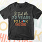 It Took Me 72 Years To Look This Good 72nd Birthday Editable Vector T shirt Design in Ai Png Svg Files.