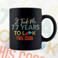 It Took Me 77 Years To Look This Good 77th Birthday Editable Vector T shirt Design in Ai Png Svg Files.