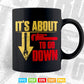 It's About To Go Down Joke Funny Plumber's Plunger Svg T shirt Design.