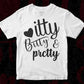 Itty Bitty Pretty T shirt Design In Svg Png Cutting Printable Files