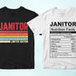 Janitor 25 Editable T-shirt Designs Bundle