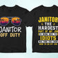 Janitor 25 Editable T-shirt Designs Bundle