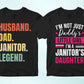 Janitor 25 Editable T-shirt Designs Bundle