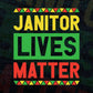 Janitor Lives Matter Editable Vector T-shirt Designs Png Svg Files