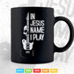 Jesus Name I Play Drums God Drumming Music Drummer Svg Files.