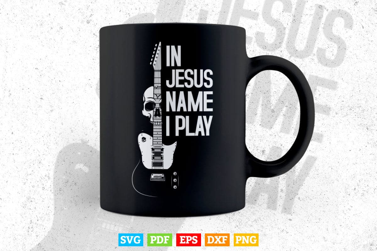 Jesus Name I Play Drums God Drumming Music Drummer Svg Files.