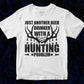 Just Another Beer Drinking With A Hunting Brother T shirt Design In Svg Png Cutting Printable Files
