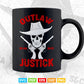 Justice with Skull and Pistols Police Svg Cricut Files.