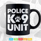 K-9 Unit - k9 Canine Police Officer swat Svg Cricut Files.