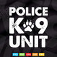 K-9 Unit - k9 Canine Police Officer swat Svg Cricut Files.