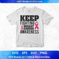 Keep Fighting Breast Cancer Awareness T shirt Design In Svg Png Cutting Printable Files
