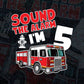 Kids Fire Truck 5th Birthday Boy Firefighter Five 5 Years Old Vector T-Shirt Design Svg Png Files