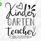 Kinder Garden Teacher T shirt Design In Svg Png Cutting Printable Files