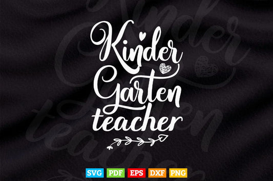Kindergarten Teacher Preschool Vector T shirt Design Png Svg Cut Files