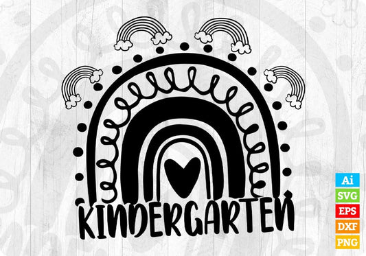 Kindergarten Teachers Editable T shirt Design In Ai Png Svg Cutting Printable Files