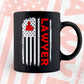 Lawyer USA Flag Proud Professions Gift Editable Vector T-shirt Design in Ai Svg Files