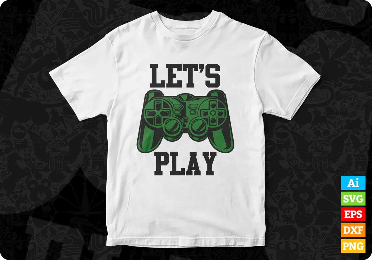 Let's Play Sports T shirt Design In Svg Png Cutting Printable Files