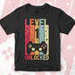 Level 1 Unlocked Video Gamer 1st Birthday Editable Vector T-shirt Designs Png Svg Files