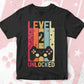 Level 2 Unlocked Video Gamer 2nd Birthday Editable Vector T-shirt Designs Png Svg Files