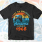 Level 54 Unlocked Awesome Since 1968 Video Gamer 54th Birthday Vintage Editable Vector T-shirt Design in Ai Svg Png Files
