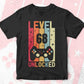 Level 68 Unlocked Video Gamer 68th Birthday Editable Vector T-shirt Designs Png Svg Files