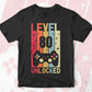 Level 80 Unlocked Video Gamer 80th Birthday Editable Vector T-shirt Designs Png Svg Files