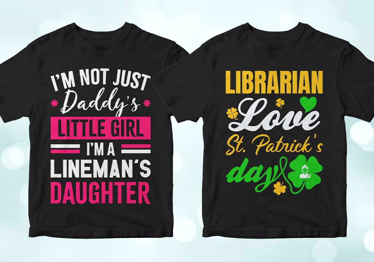 Librarian 25 Editable T-shirt Designs Bundle