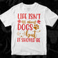 Life Isn't All About Dogs But It Should Be Animal T shirt Design In Svg Png Cutting Printable Files