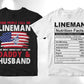 Lineman 25 Editable T-shirt Designs Bundle