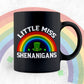 Little Miss Shenanigans St Patrick's Day Editable Vector T-shirt Design in Ai Svg Png Files