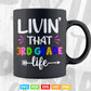 Livin' That 3RD grade Life back to School Vector T shirt Design Png Svg Cut Files