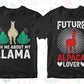 Llama 50 Editable T-Shirt Designs Bundle Part 1