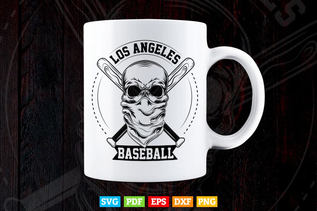 Los Angless Baseball Gaming Sports Svg Cut Files