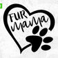 Love Fur Mama Valentine's Day T shirt Design In Svg Png Cutting Printable Files