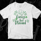 Lucky And Blessed St Patrick's Day T shirt Design In Svg Png Cutting Printable Files