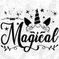 Magical Unicorn T shirt Design In Svg Png Cutting Printable Files