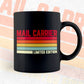 Mail Carrier Limited Edition Editable Vector T-shirt Designs Png Svg Files