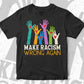 Make Racism Wrong Again Vector T-shirt Design in Ai Svg Png Files