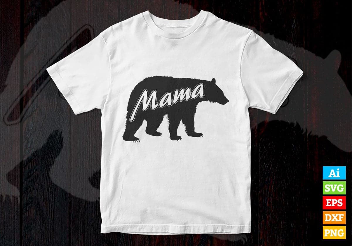 Premium Vector  Mama bear vector tshirt design