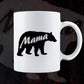 Mama Bear Animal Vector T-shirt Design in Ai Svg Png Files