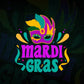 Mardi Gras Party Hat Editable Vector T-shirt Design in Ai Svg Png Files