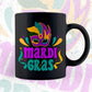 Mardi Gras Party Hat Editable Vector T-shirt Design in Ai Svg Png Files