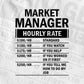 Market Manager Hourly Rate Editable Vector T-shirt Design in Ai Svg Files