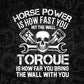 Mechanic Funny Horsepower Torque Editable Vector T-shirt Design in Ai Svg Png Files