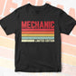 Mechanic Limited Edition Editable Vector T-shirt Designs Png Svg Files