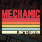 Mechanic Limited Edition Editable Vector T-shirt Designs Png Svg Files