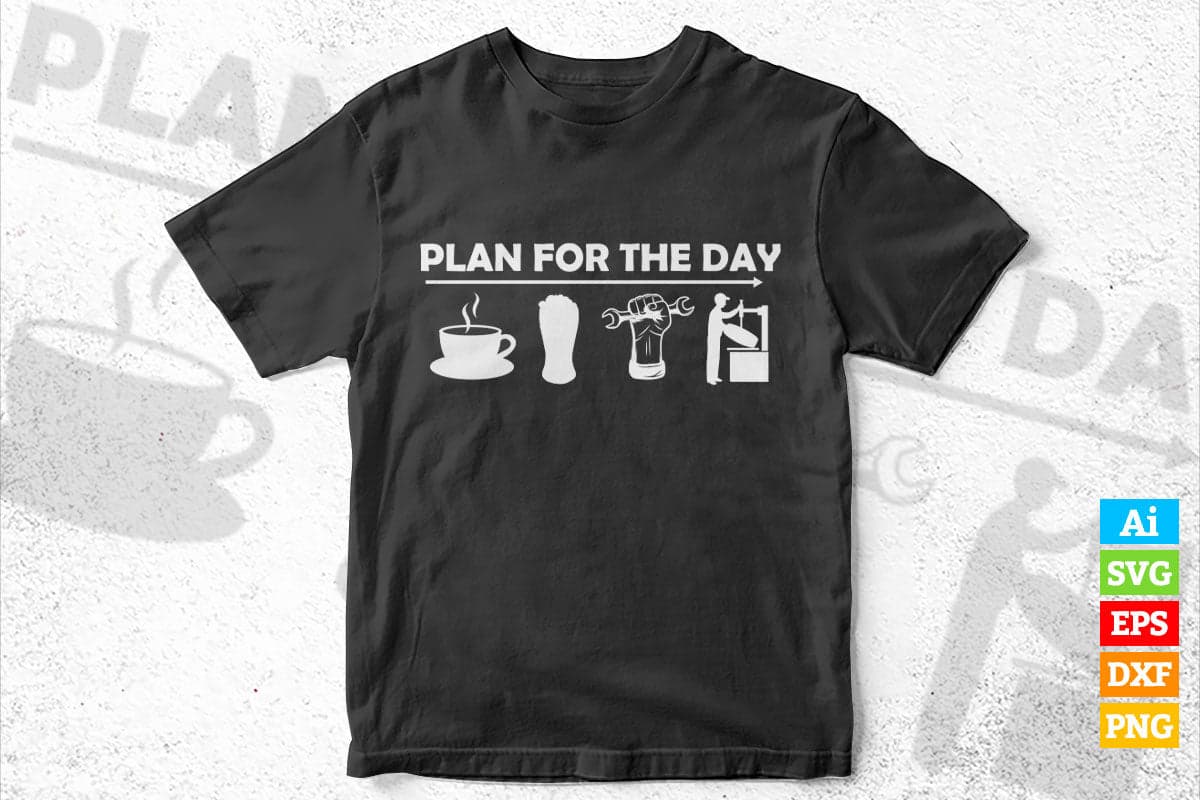 Mechanics Funny Coffee Wrench Beer Adult Humor Editable Vector T-shirt Design in Ai Svg Png Files